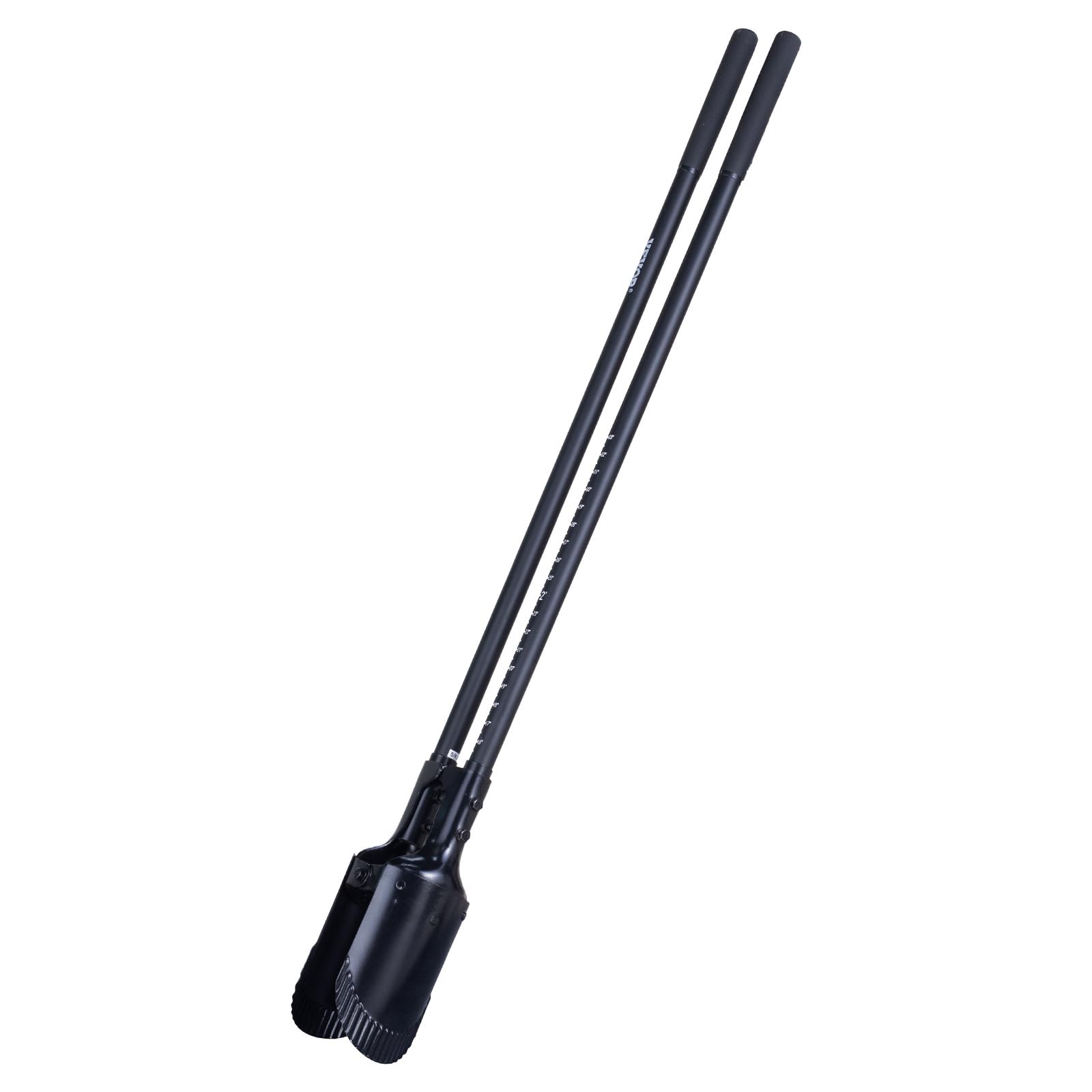 VEVOR Łyżka do otworów w ziemi 1460 mm, wytrzymała ręczna koparka z uchwytem z włókna szklanego, ręczna koparka ze znacznikami skali i metalowym ostrzem, narzędzie do kopania w ogrodzie i na zewnątrz