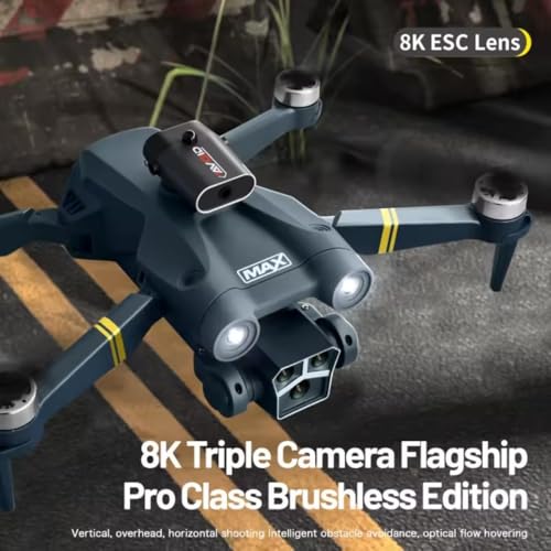 Image of dRoNe wItH hD DuAl cAmErA BrUsHlEsS MoToR, oNe cLiCk tAkEoFf /lAnDiNg FlIp rOlLiNg gEsTuRe cOnTrOl wI-Fi cAmErA ReMoTe cOnTrOl -X DrOnE (mx3)