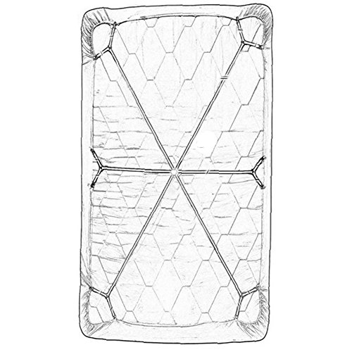 Acoser Betttuchspanner,Spannbetttuch Halter,6 Seiten Dreieck,Lange Einstellbar Kreuz und quer Bettwäsche, Fit für alle Bettwäsche, Tabelle (Weiß) - Image 8