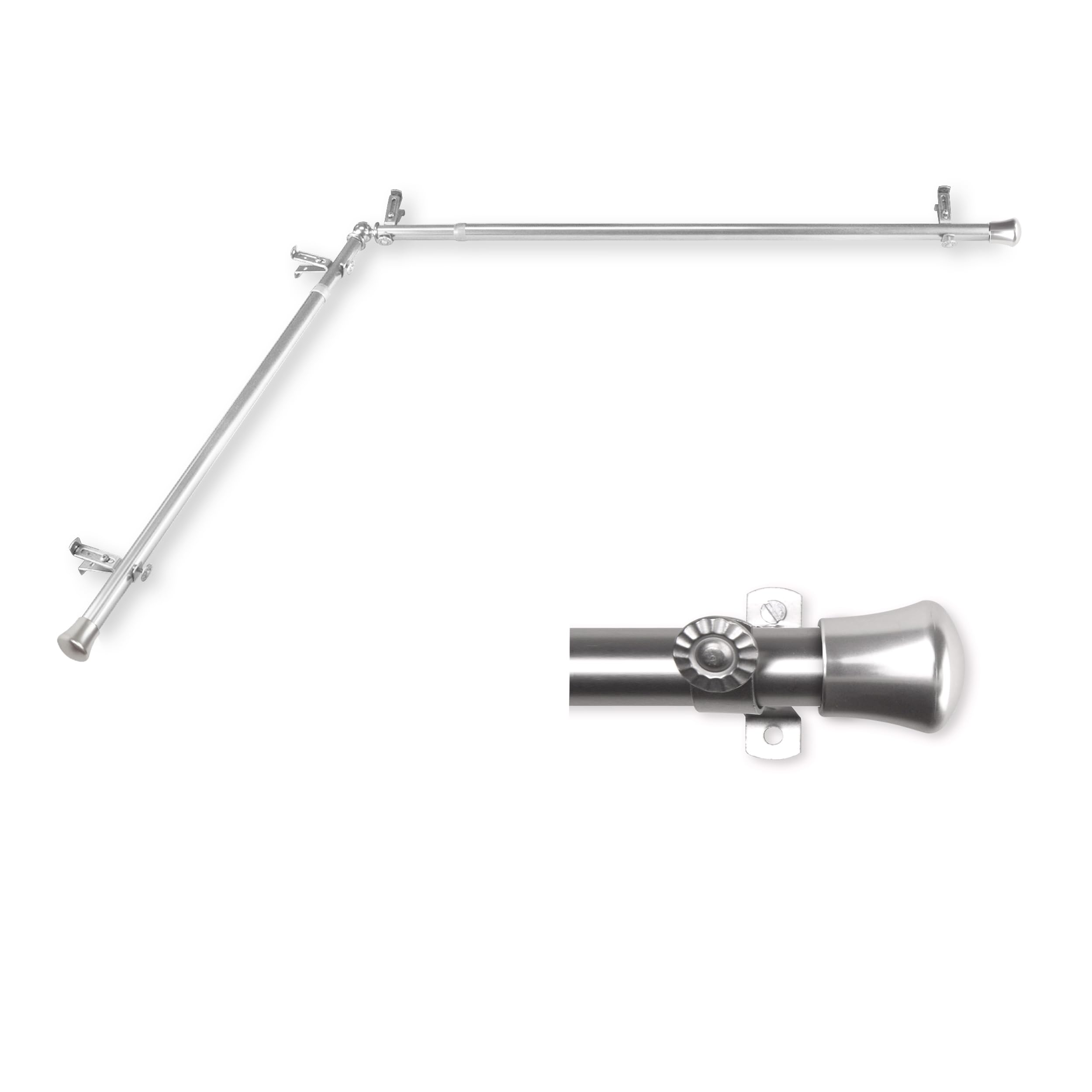 Rod Desyne CORNER-485 13/16 Corner Curtain Rod