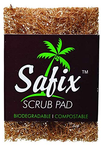 Safix Scrub Pad. No 1. Hygienic All Purpose Scrub Pad, Change The Way You handwash Dishes (Six Pieces).