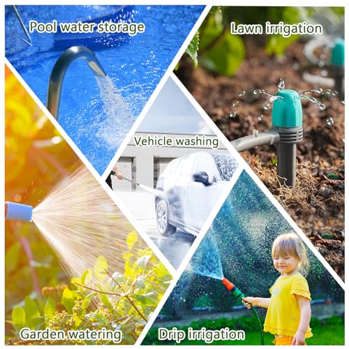 TRJZWA Bewässerungscomputer Programmierbare Tropfschlauchbewässerung mit Messingeinlass,Automatische Zeitgesteuerte Bewässerung IP55 Wasserdicht Digitales Bewässerungstimersystem mit LCD-Display