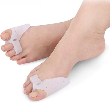 Pedimend 2 Pairs Silicone Gel Hallux Valgus Orthotics Bunion Toe Separator | Toe Separator with Forefoot Pads Cushion | Fight Bunions & Hallux Valgus Correction