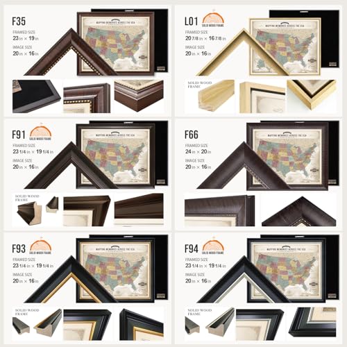 Image of DECORARTS - Personalized Push Pin Travel Map USA, Custom Name, Pin Board Canvas Wall Art, Soft Vintage Pastel United States Decor, Optional Wood Frame, Giclee Print, Handcrafted in USA, 20x16''