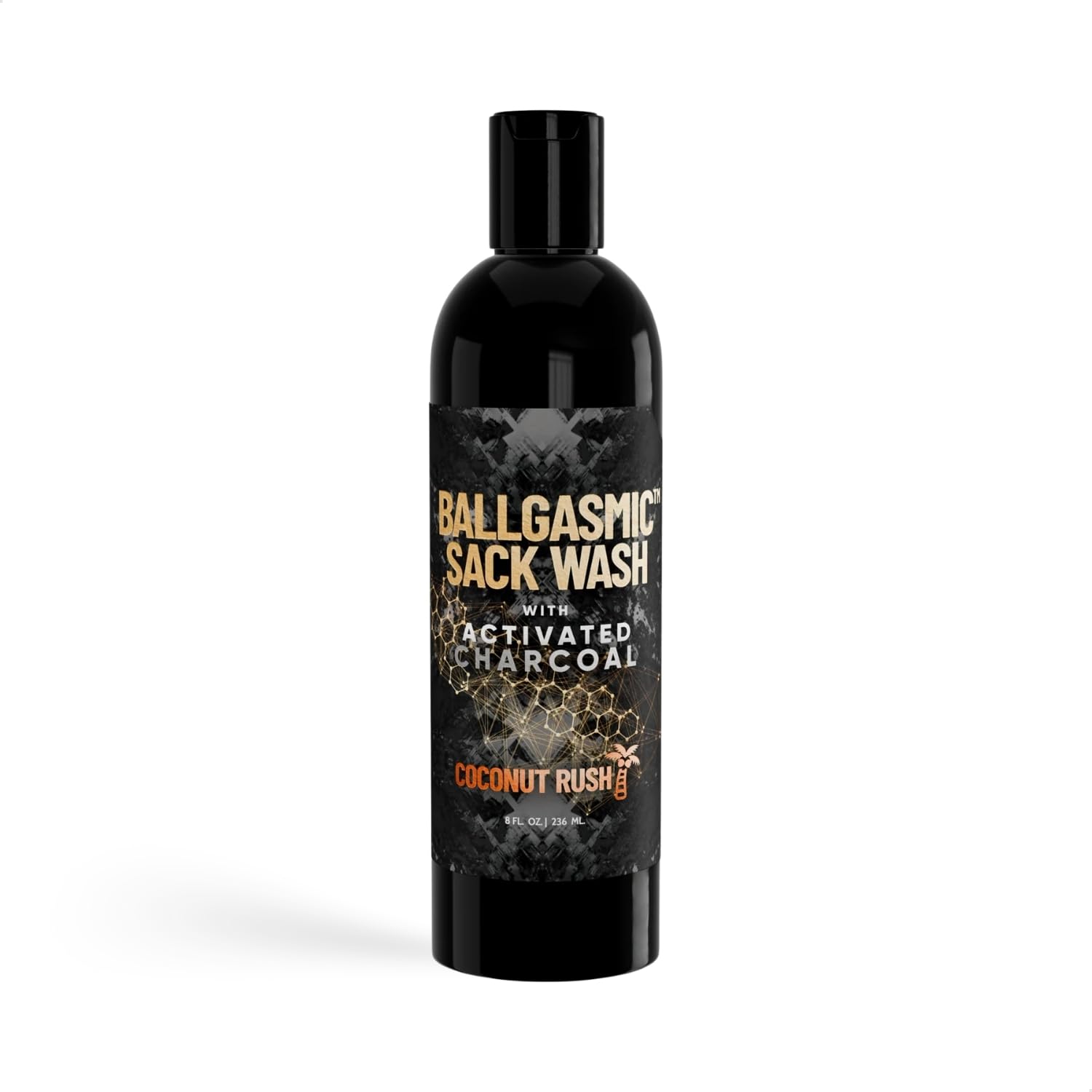 Derm Dude BallGasmic Ball Wash for Men β Anti-Chafing Body Wash with Activated Charcoal for Private Parts | Antibacterial Groin Cleanser & Odor Control Shower Gel β Coconut Rush Scent, 8oz