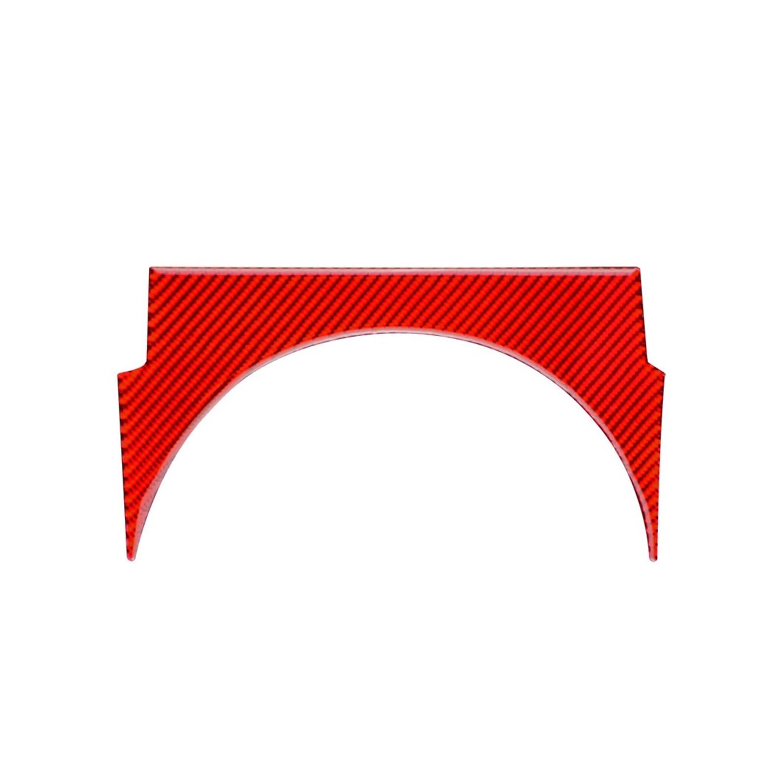 Car Trim Strip for Subaru for BRZ 2012-2020 Sticker LHD RHD Car Gear Shift Panel Soft Carbon Fiber Interior(Red)