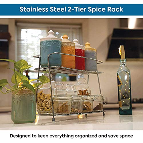 12FOR-COLLECTION-Stainless-Steel-Spice-2-Tier-Countertop-Trolley-Container-Kitchen-Organizer-For-Boxes-Utensils-Dishes-Plates-For-Home-Multipurpose-Storage-Shelf-Shelves-Holder-StandTiered-Shelf