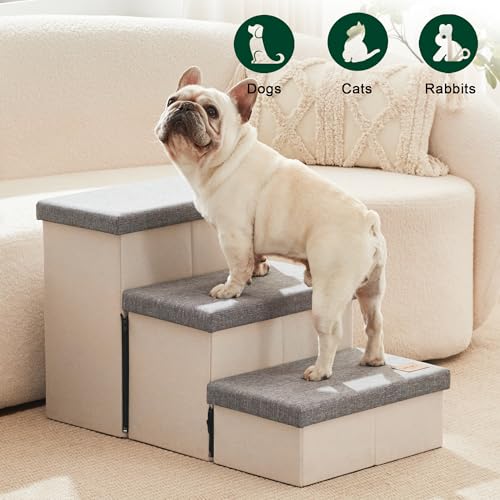 Love'S Cabin C-CA22B1CCWMA73P Dog Stairs For High Bed 18"H,Foldable Pet Stairs For Small Medium Or Large Dogs Puppy With Storage For Bed Or Couch, Cat Dog Steps Ramp thumb #6