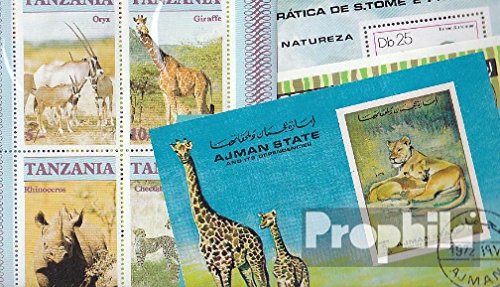 100 Timbres Divers Animaux Africains – Collection Authentique – Timbres Intacts, Raretés Possibles – Cadeau Collectionneur