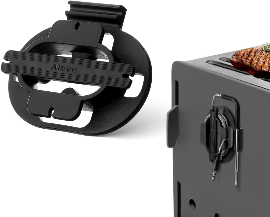 Aieve Meat Probe Organizer, 1 Pack Magnetic Thermometer Probe Spool Warp for for Pit Boss/Traeger/ThermoPro Digital Thermometer Probe