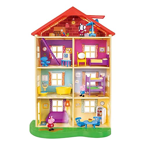 MIMI.xaペッパピッグ Peppおもちゃ ピンク お家 セット Amazon.co.jp: Jazwares Peppa Pig Peppa and Family Pack [並行