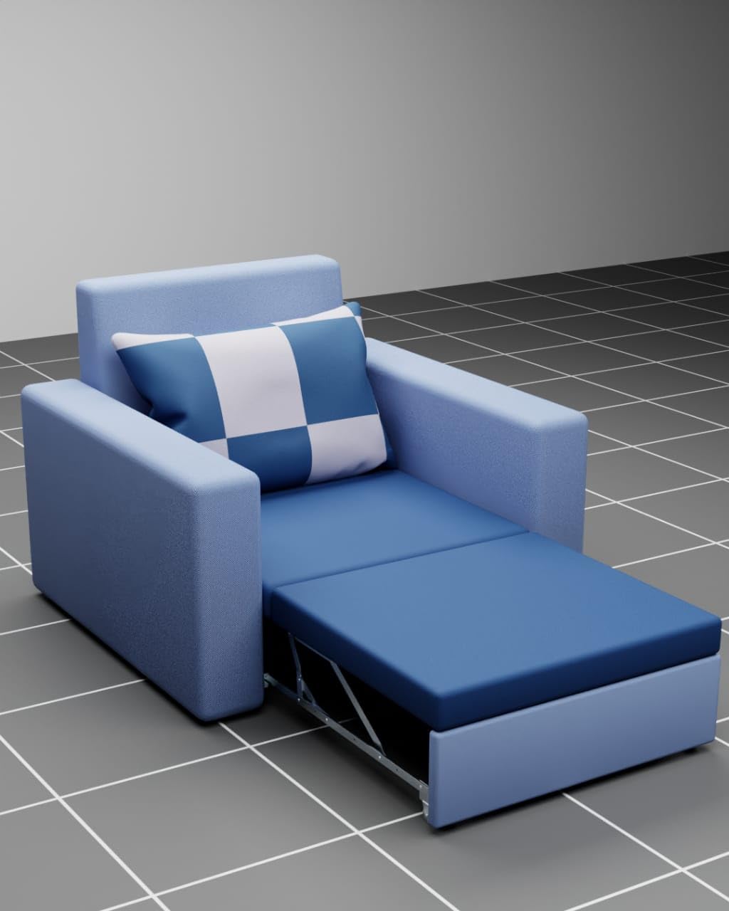 IZMAH Sofa Cum Bed Fitting for Beds and Sofa with Nylon Wheels | 2 Pieces Frame with Wheels & 2 Pieces Aluminium Track | Durable Sliding Mechanism (Size: 2.5 Feet / 30 Inch) 3