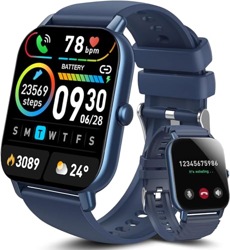 Aptkdoe-Reloj-Inteligente-Mujer-Hombre-185-Smartwatch-con-Llamada-Bluetooth-Impermeable-IP68-Pulsera-Actividad-con-112-Modos-Deporte-Monitoreo-de-SuenoPulsometroPodometro-Azul