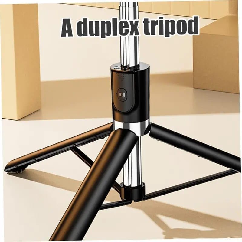 Image of NEXSA R1S-L Mini LED Fill Light Tripod Selfie Stick 155CM 61Inches 3 in 1 Multifunction Aluminium for Vlogging /Photography /Videography for All Mobile Smartphones (Multicolor)