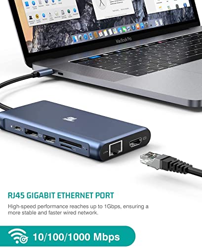 Tiergrade TG-HB014 Usb C Laptop Docking Station Dual Monitor, Tiergrade 12 In 1 Usb C Hub Adapter Triple Display thumb #7