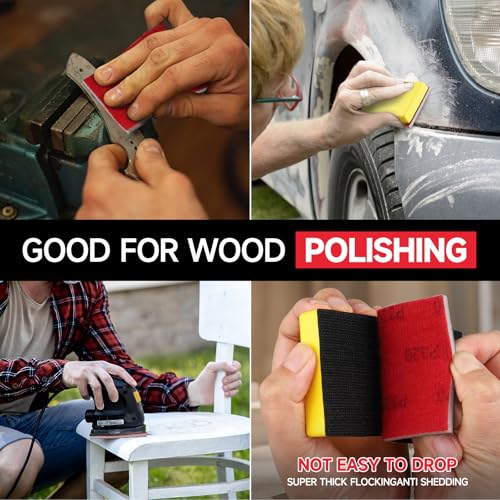 Shineboc 20 Pcs 3 X 4 Inch 180-3000 Grit Sanding Sponge Set thumb #5