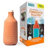 Back to the Roots Self-Watering Terracotta Olla Pot, 700mL Provides 1 Week of Precision Watering