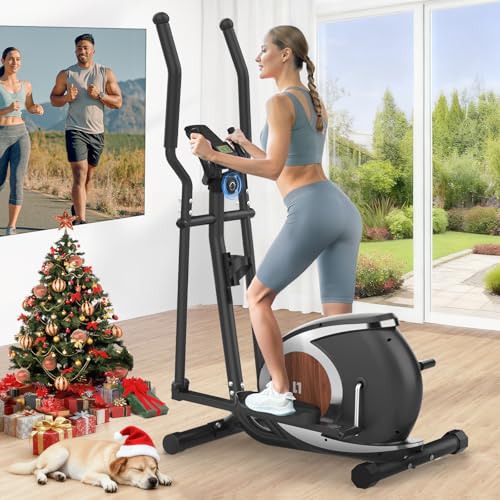 Neezee Vélo Elliptique avec Soutenir l'APP Bluetooth Fitness, 16 Niveaux de Résistance Réglables,...