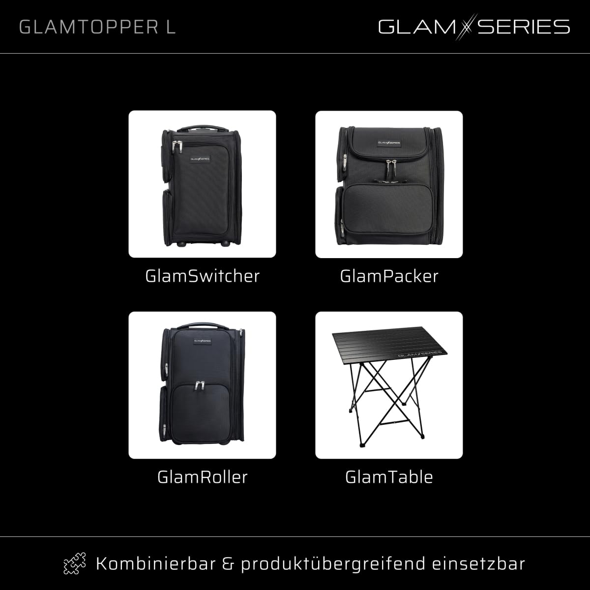 Glamtopper L Termoizolacyjna mata silikonowa 30 x 55 x 0,5 cm pod akcesoria makijażowe i fryzjerskie typu lokówka