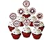 40 Pieces Baby Q Cupcake Topper BBQ Baby Shower Birthday Party Supplies Picnic Party Cake Topper for Summer Barbecue Picnic Baby Shower Birthday Party Decorations