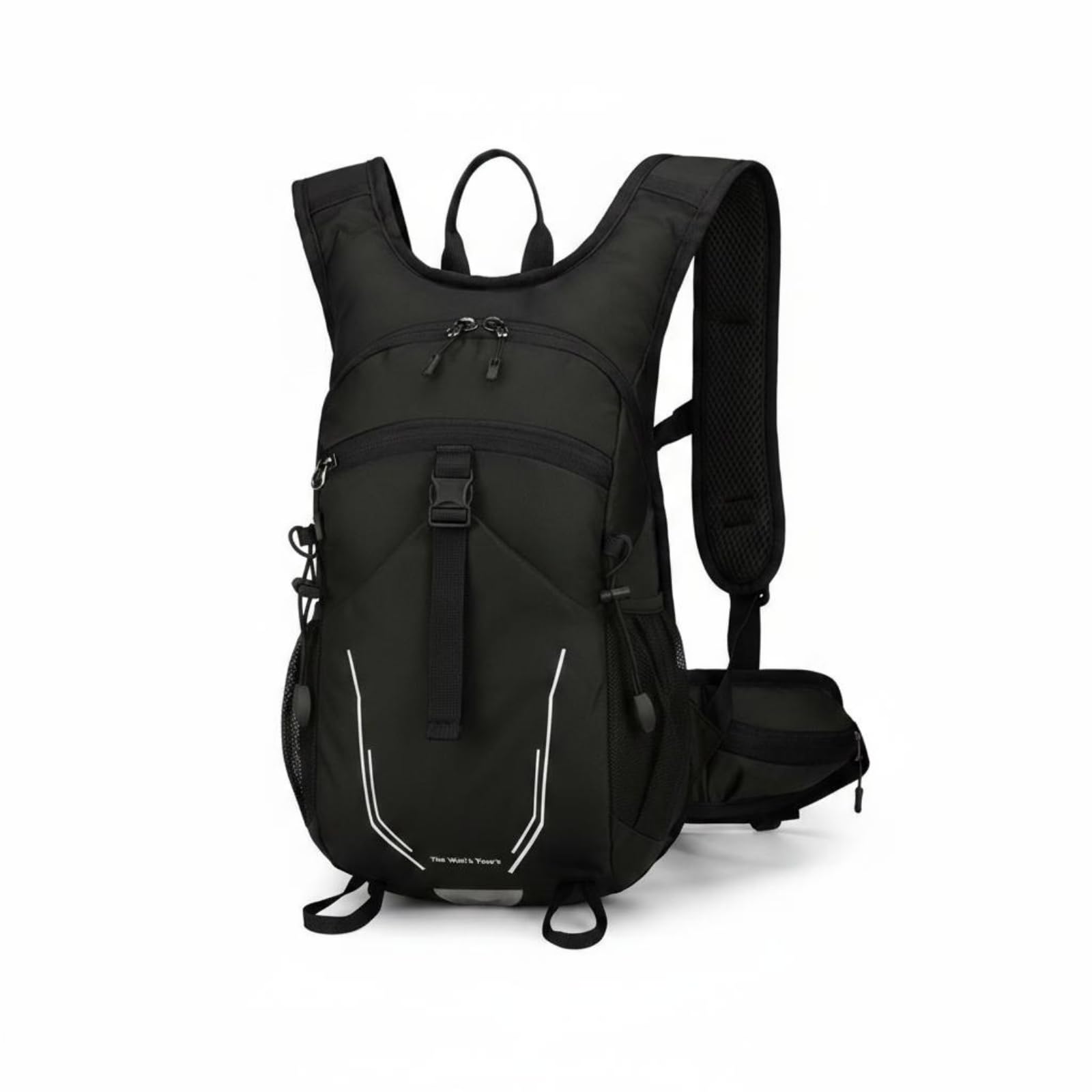 Hiking Backpack Waterproof Travel Backpack Water-Resistant Cycling Daypack, Black | Sporting Goods | Outdoor Sports | Camping & Hiking | Hiking Backpacks | Hydration Packs-picture-35