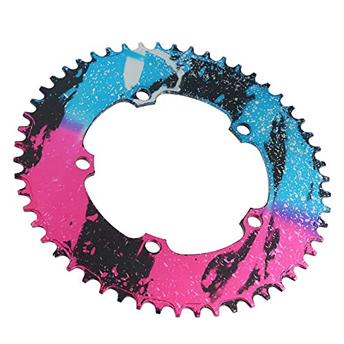 Zestawy korb, Pierścień łańcucha korbowego, tarcza roweru składanego 56T 132mm BCD Koło łańcuchowe z pojedynczą tarczą(Oranje)