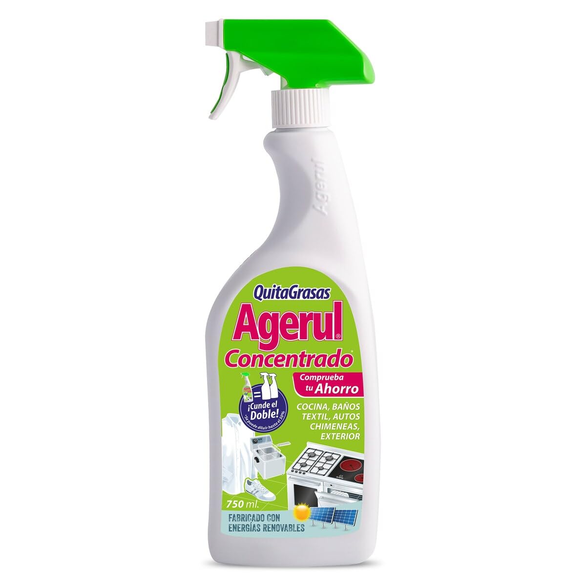 Agerul Quitagrasas Concentrado con Pulverizador, 750ml