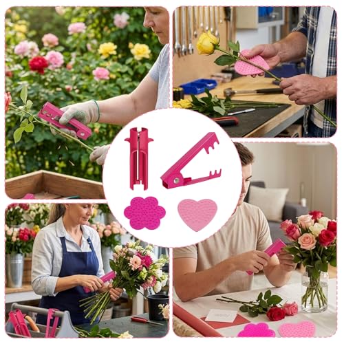 Herramienta para quitar espinas y rosas set 4 piezas miniatura 7
