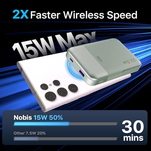 NOBIS Magnetic Power Bank 22.5W 10000mAh Portable Charger with Stand - image 2