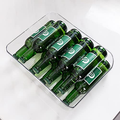 Ettori 2 Pack Water Bottle Organizer Refrigerator Organizer Bins and Clear Storage Bins for Fridge, Freezer, Cabinet, Cupboard, Pantry Shelf, BPA-Free - Image 4