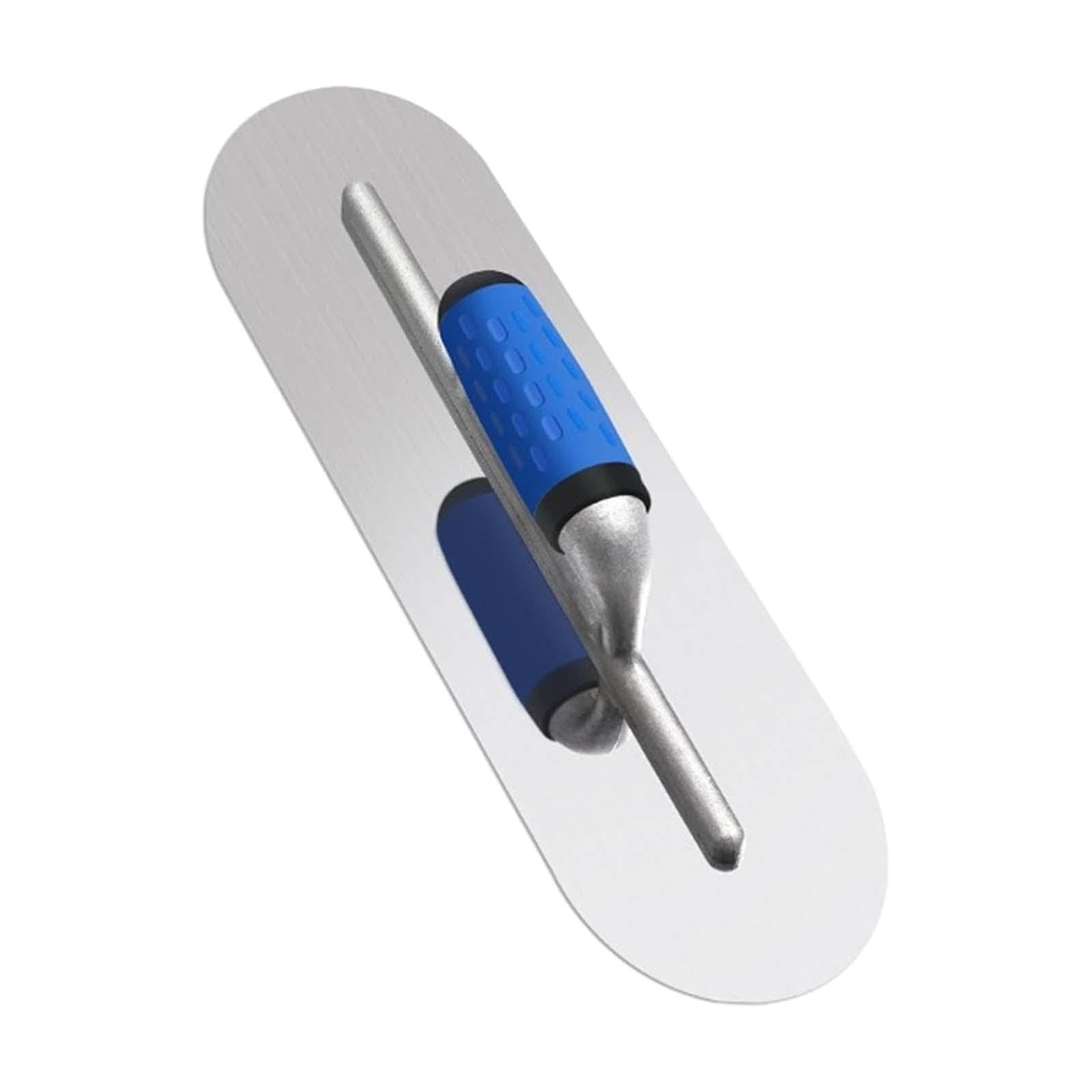 perfk Pool Finishing Trowel, Professional, Efficiency, Comfortable Ergonomics Stainless Steel for Plasterboard Cement, 40cmx10cm