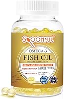 Vista 8 de Spoonful Mini Aceite de Pescado Omega 3, Certificado iFOS, 1290 mg por Porción, 120 Cápsulas Blandas Perlas, Cápsulas de Tamaño Pequeño Fáciles