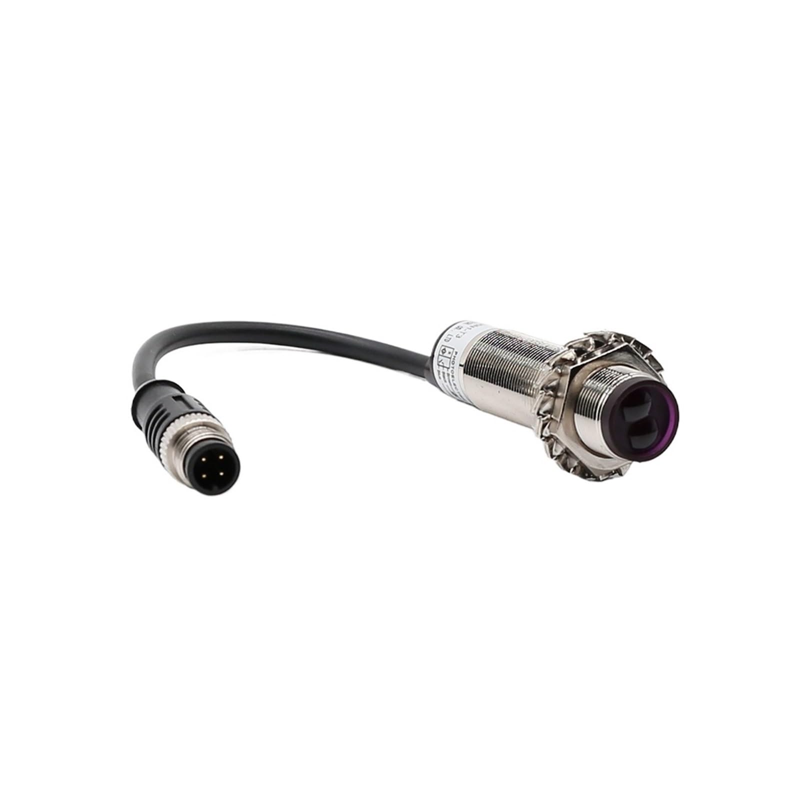 PXQCHAVLN M18 MH18 photoelectric Sensor with Connector Diffuse Reflector Through-Beam Proximity Switch(Diffuse 30cm-01,NPN NO)
