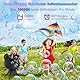 NesveCit Automatische Seifenblasenmaschine, 38000+ Seifenblasen/Min. Automatische Blasenmacher für Kinder, 90°/180° Rotation 500ml Seifenblasen für Kinder/Haustier/Hochzeit/Party/Geschenk(schwarz)