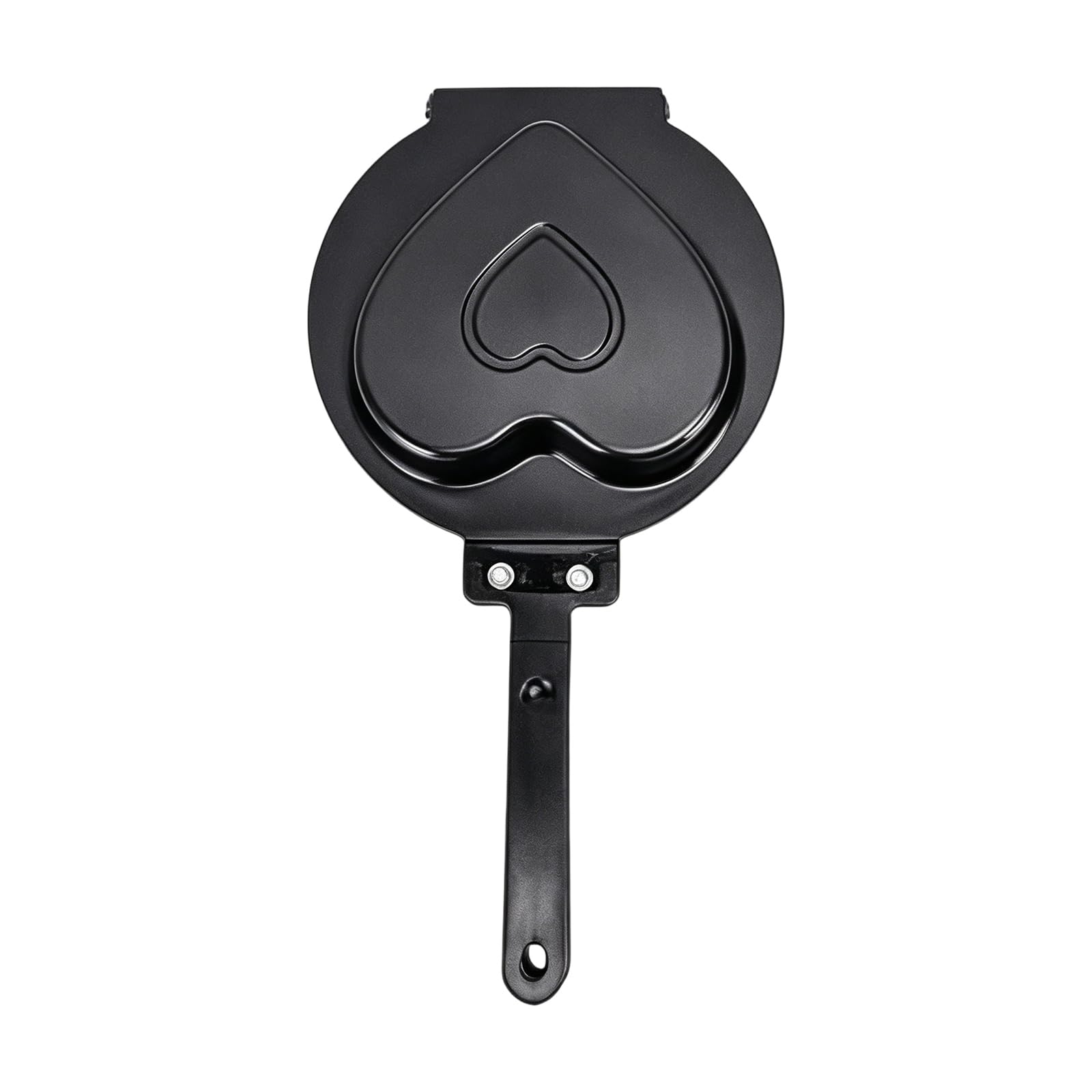PANGBOER Romantics Heart Design Pancake Maker Nonstick Coating Double Sided Flipping Frying Pan with Handle Cookare Pancake Maker