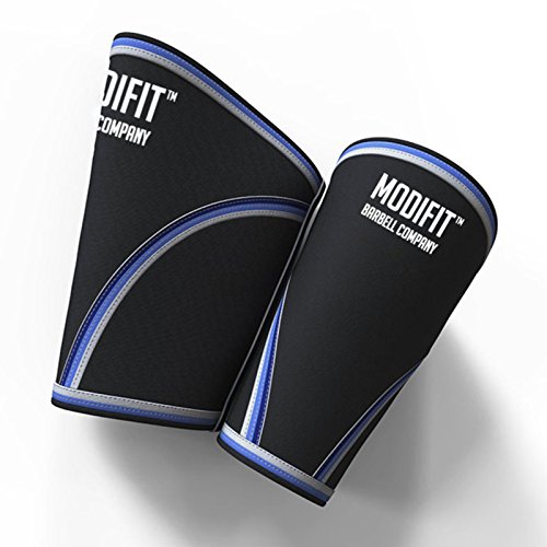 ModiFit Knee Sleeves - 7mm Neoprene Knee Sleeves for Cross Training, WODs, Weightlifting, Squatting, Bodybuilding and Powerlifting Fitness Gear β Unisex Knee Support