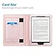 FINTIE Hülle kompatibel für Tolino Shine 3 2018 / Kobo Clara HD/Kobo Nia - Kickstand Schutzhülle mit Kartenfach Handschlaufe und Auto Sleep/Wake Funktion, Roségold