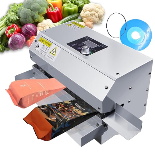 Sigillatrice termica a impulso continuo per sacchetti alimentari, intervallo di temperatura 80-250 ℃, design orizzontale per imballaggi efficienti, ideale per uso domestico e commerciale