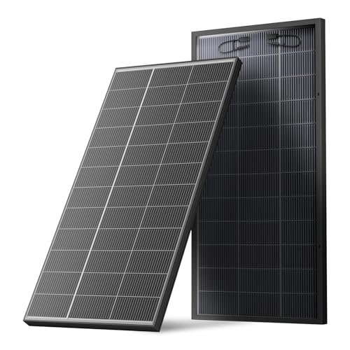 300 Watt Bifacial Solar Panel N-Type 18BB, 25% High Efficiency Monocrystalline Solar Cell Off Grid PV Power for Home Rooftop RV Camper Marine Boat Farm (300W)