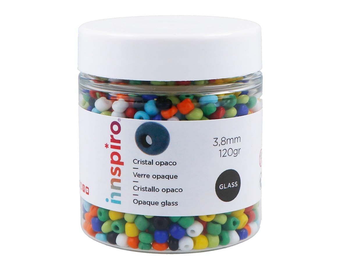 INNSPIRO Opaque Round Glass Rock Mix 3.8mm 6/0 120g