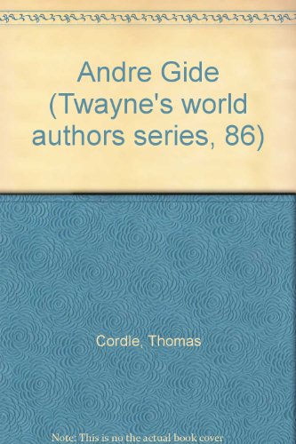 Andre´ Gide (Twayne's world authors series, 86) B0006CTVHA Book Cover