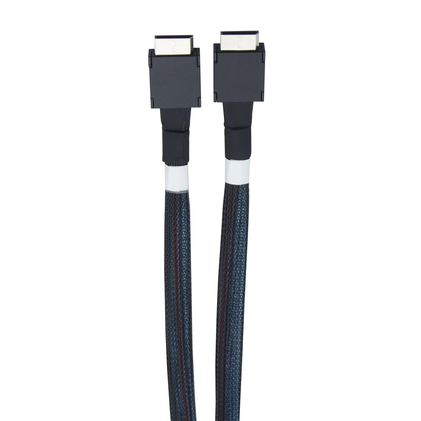 Câble SlimSAS SFF-8654 8i vers 2 x Oculink SFF-8611 38 broches PCIe4.0 Gen4 85 ohms 1 m