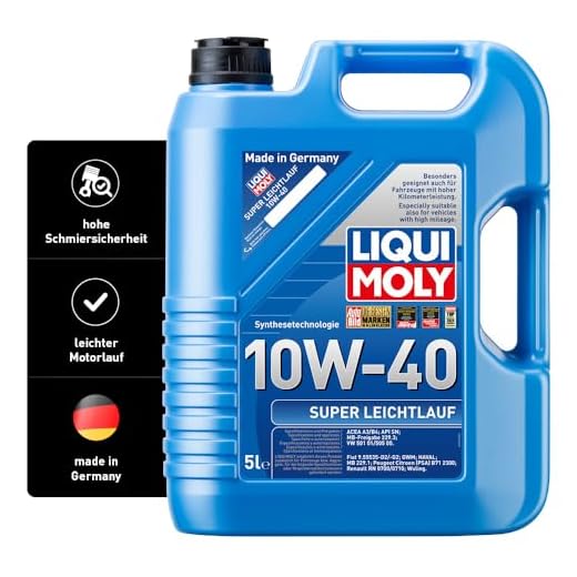 LIQUI MOLY Super Leichtlauf 10W-40 | 5 L | Synthesetechnologie Motoröl | Art.-Nr.: 1301, farblos