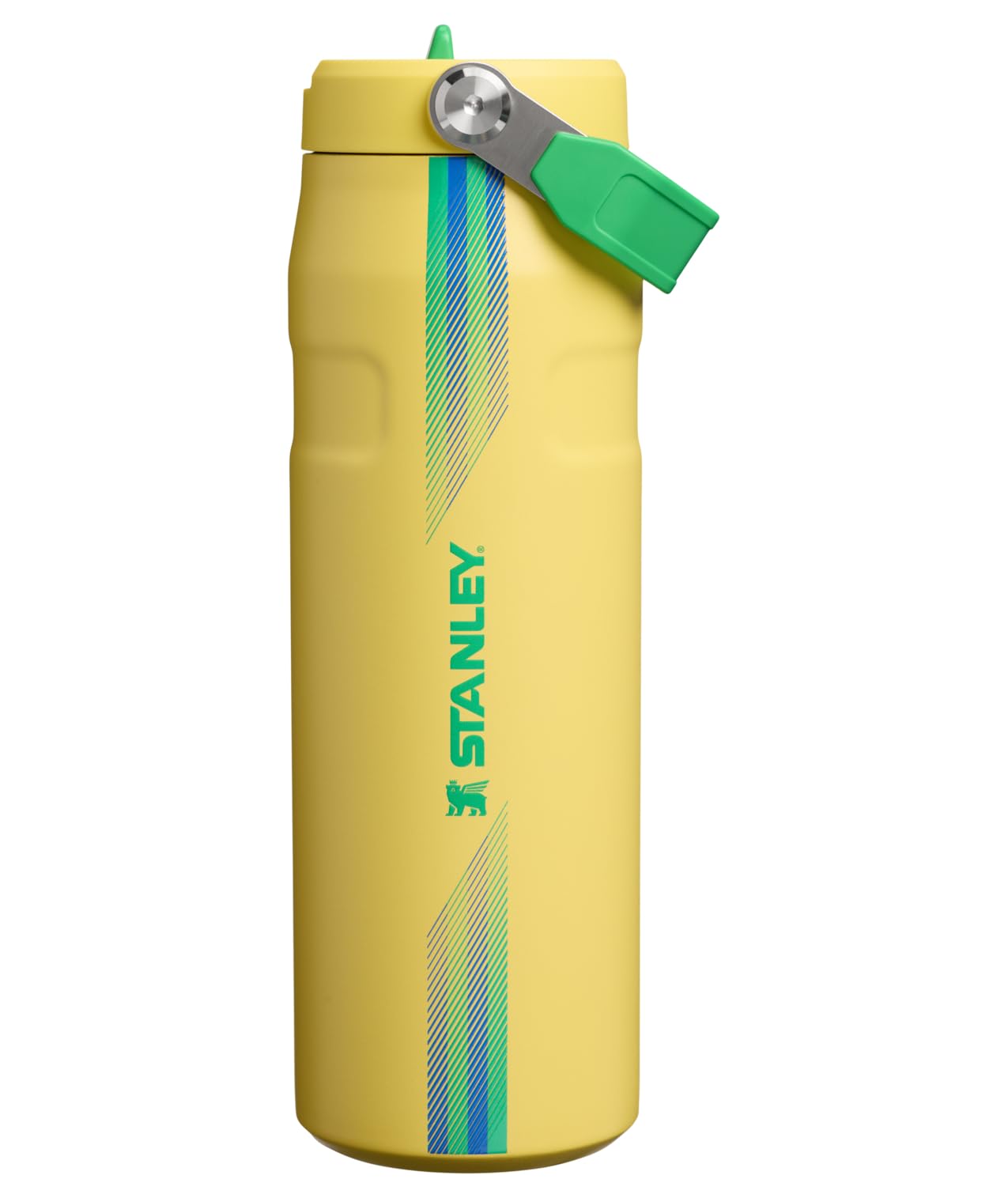 IceFlow Flip Straw 2.0 Bottle, 24 oz, Team Yellow Green
