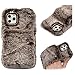 Funda Felpa para iPhone 11 Pro Max, Carcasa Linda Peluche Peluda Fluffy Protectora 3D Cubierta Encantador Funda con Empuñadura, Suave Cómodo Anti-Rasguñas Estuche Suave Silicona A Prueba Golpes Marrón
