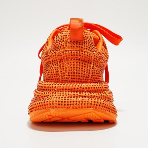 Cape Robbin Johanna Sneakers, Chunky Sneakers Women, Trendy Rhinestone Platform Sneakers, Chunky Black & White Sneakers Women 5