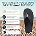 Scott Hawaii Makaha Flip Flop Black | Custom Molded Outsole with Arch Support | Podiatrist Recommended