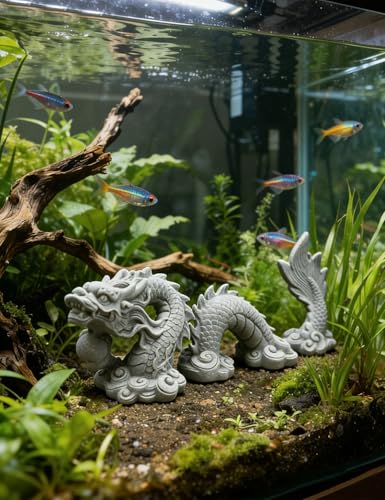 Estatua dragón chino feng shui decoración hogar oficina miniatura 5