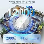 AX3000 WiFi 6 Extender, Dual Band WiFi Extender Signal Booster, Internet Booster with Gigabit Ethernet Port, Covers Up to 12,000sq.ft and 99 Devices, Faster Speed and Easy Setup, White - Image 3