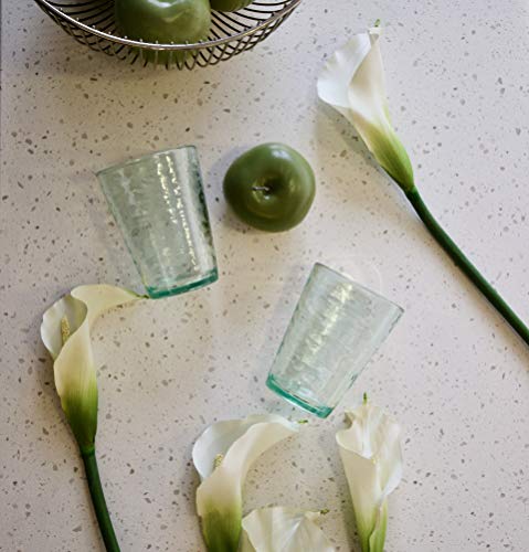 Klifa- Ripple- 16 Ounce, Set Of 6, Acrylic Tumbler Drinking Glasses Cups, Bpa-Free, Stackable Plastic Drinkware, Dishwasher Safe, Green #TOP1